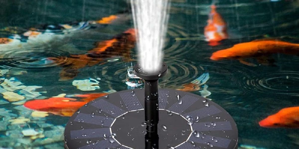 koi pond floating fountain