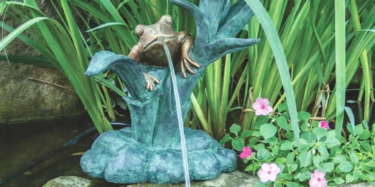 koi pond spitter fountain