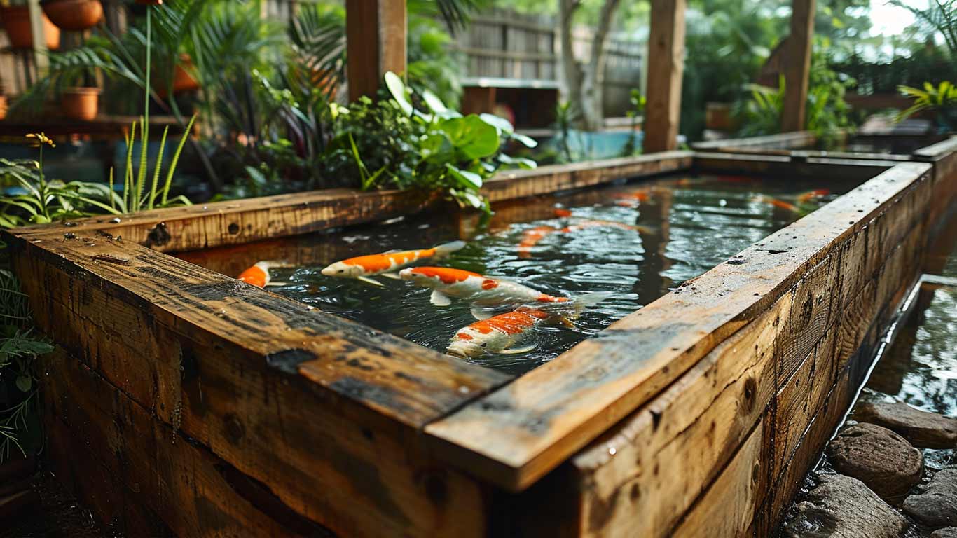 How to Build a Wood Koi Pond