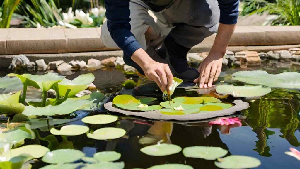 How to Plant Lily Pads in Your Koi Pond